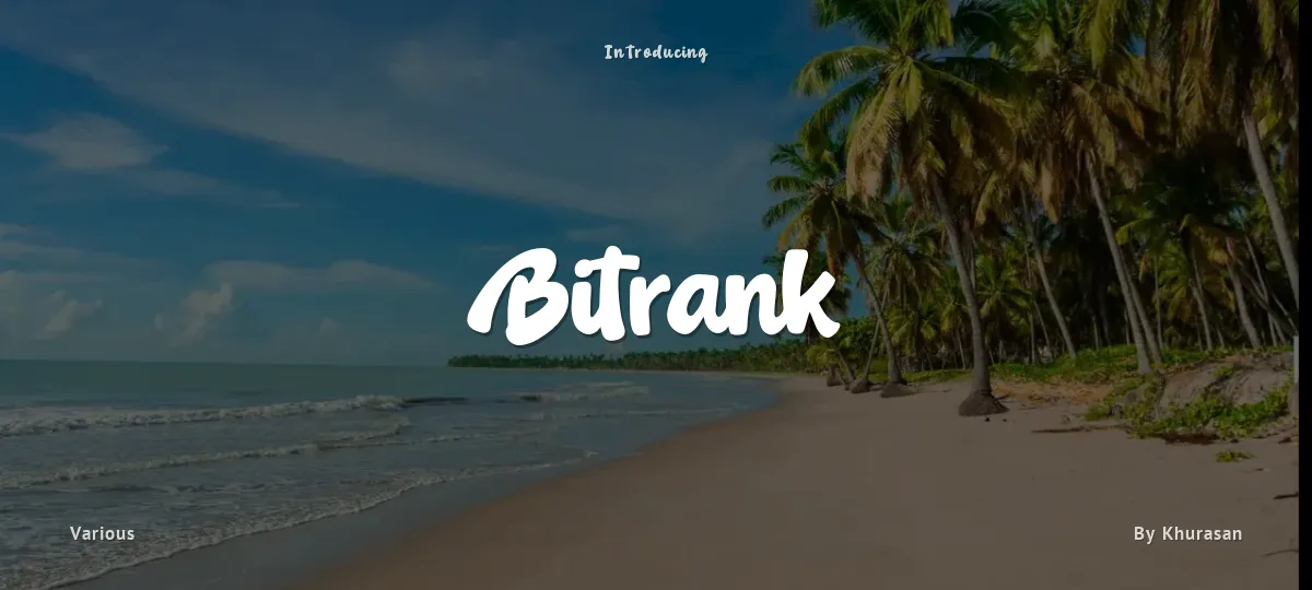 Bitrank font preview