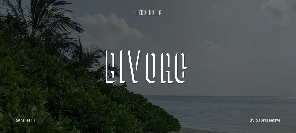 Bivoac font preview