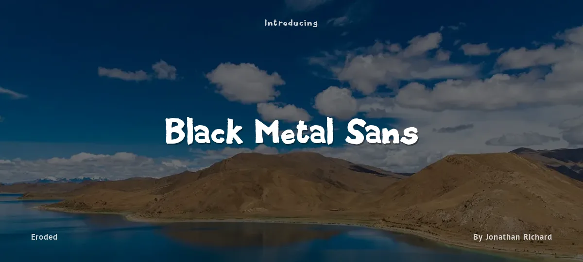 Black Metal Sans font preview