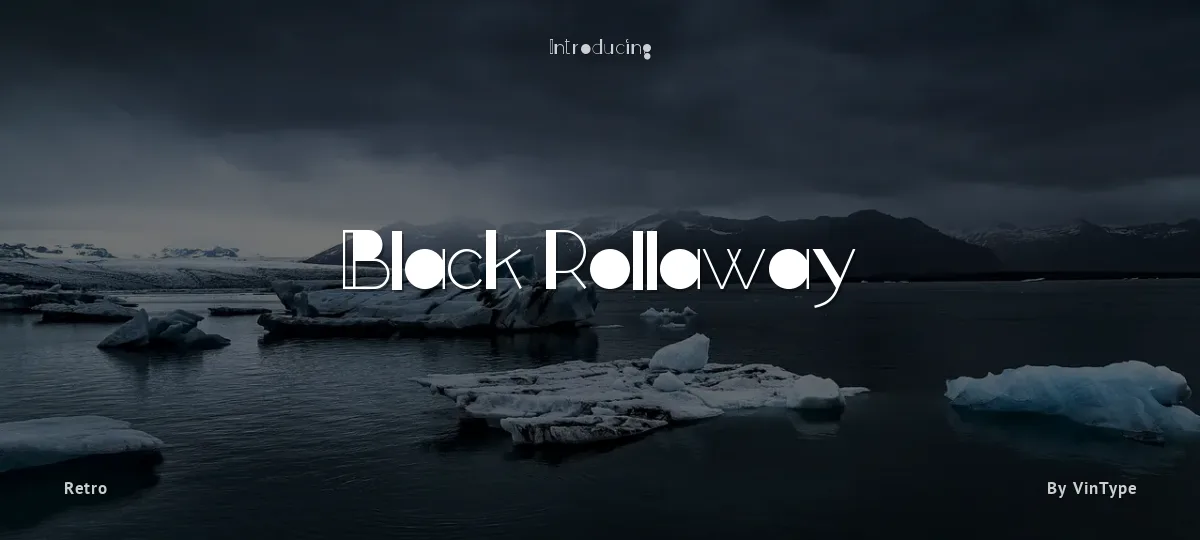 Black Rollaway font preview