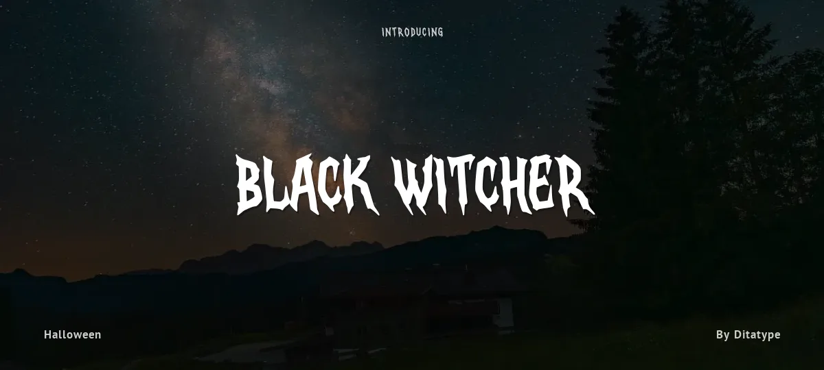 Black Witcher font preview