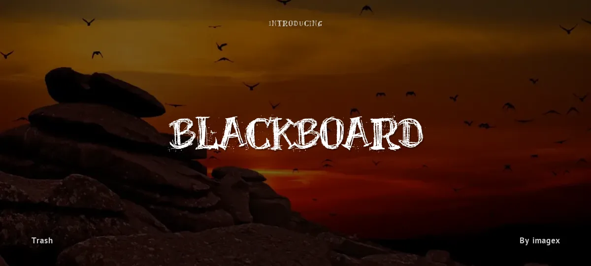 BlackBoard font preview