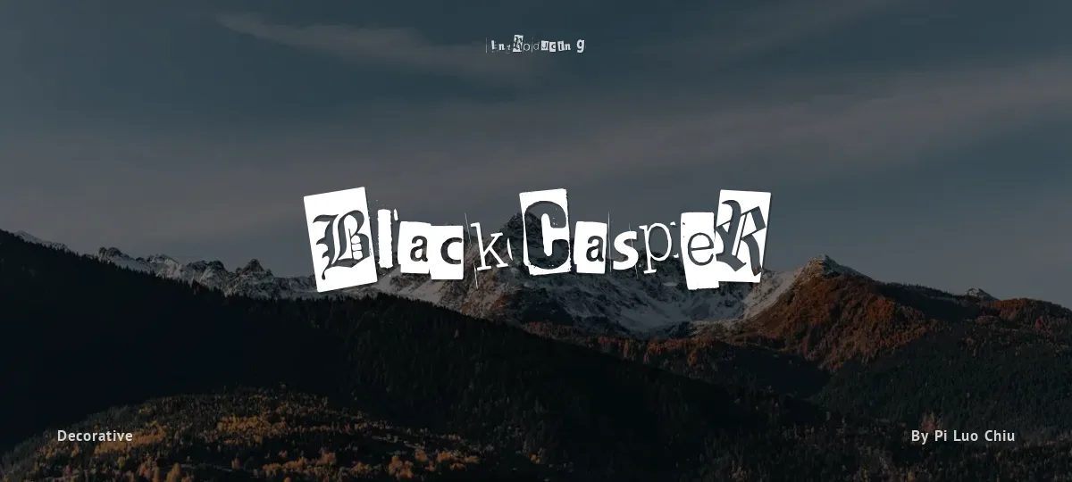 BlackCasper font preview