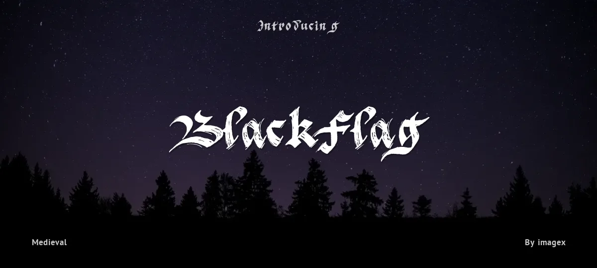 BlackFlag font preview