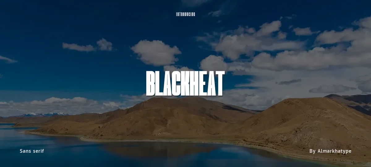 Blackheat font preview