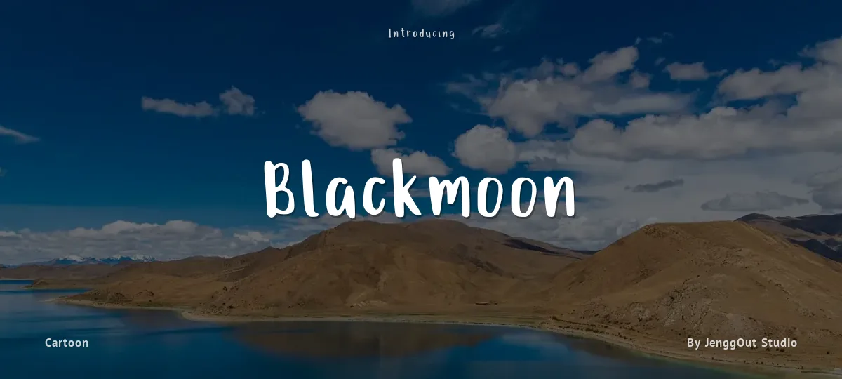 Blackmoon font preview