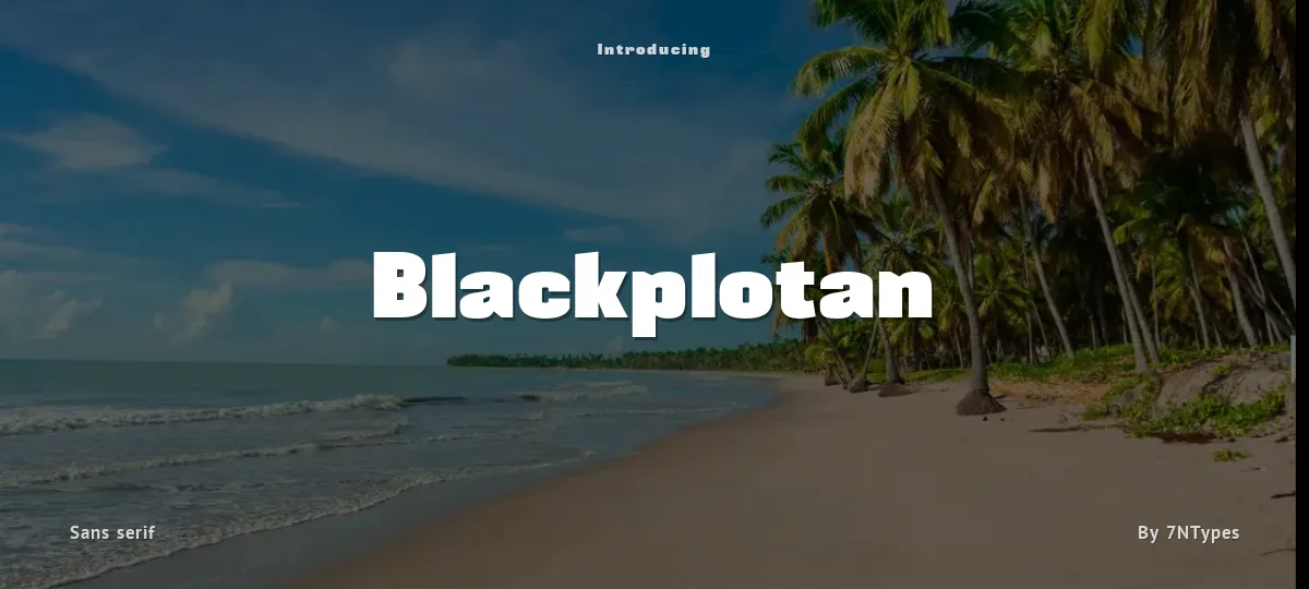 Blackplotan font preview