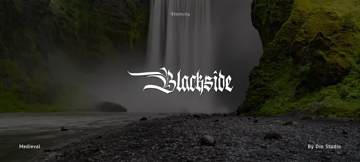 Blackside font preview