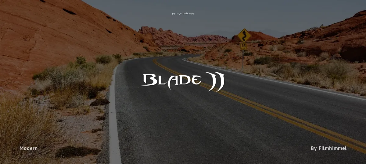 Blade 2 font preview