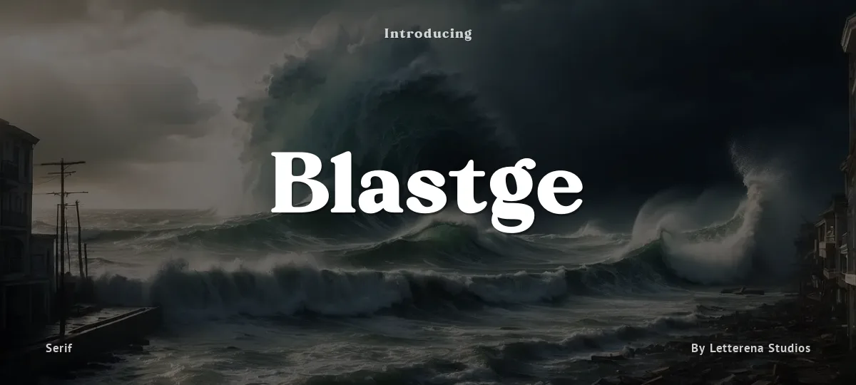 Blastge font preview