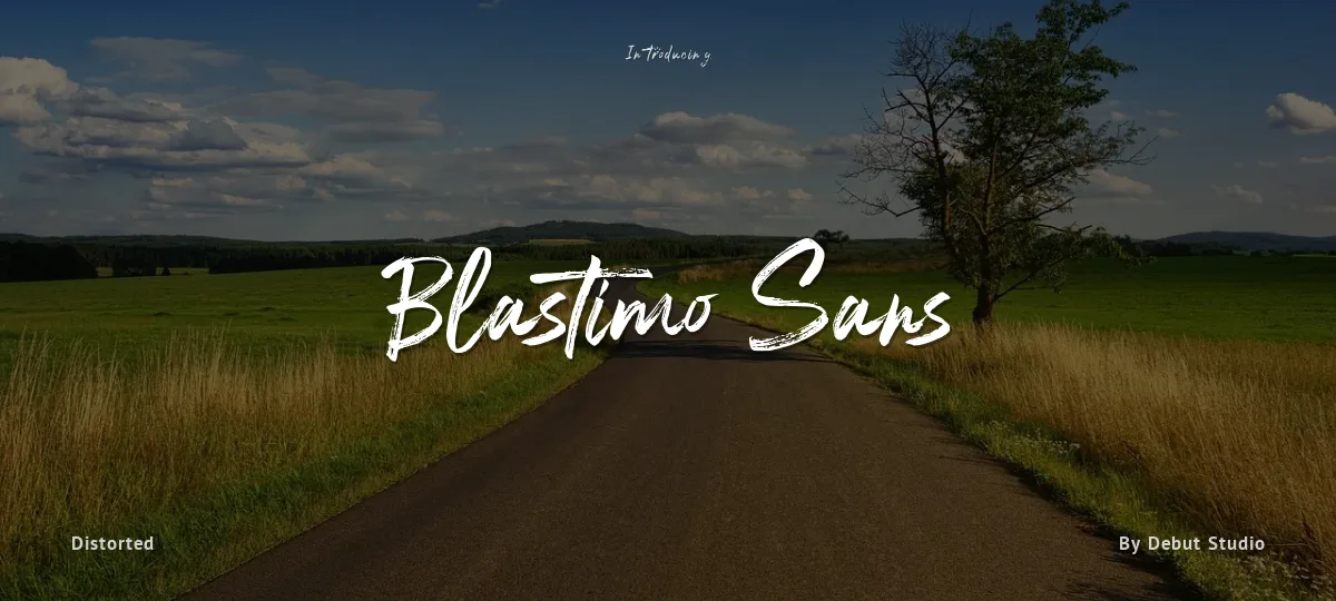 Blastimo Sans font preview