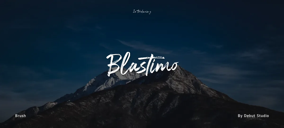 Blastimo font preview