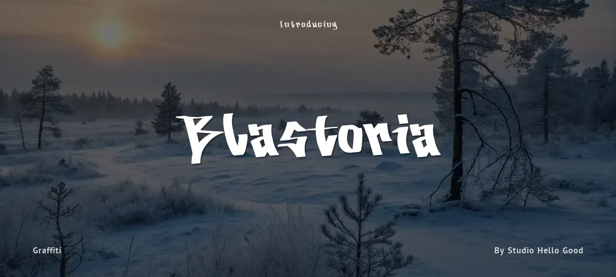 Blastoria font preview