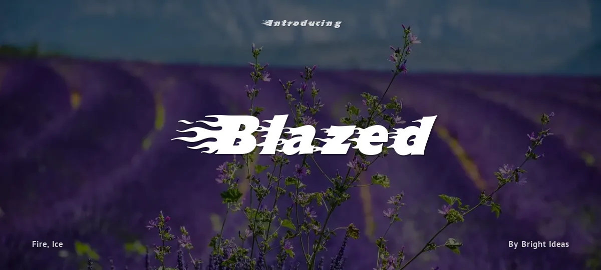 Blazed font preview