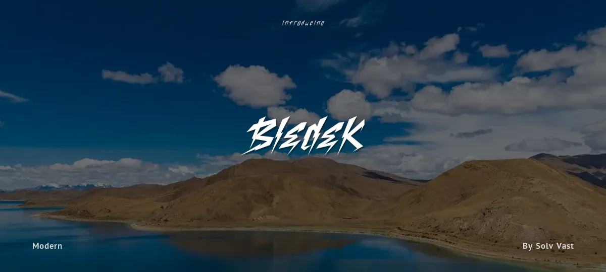 Bledek font preview