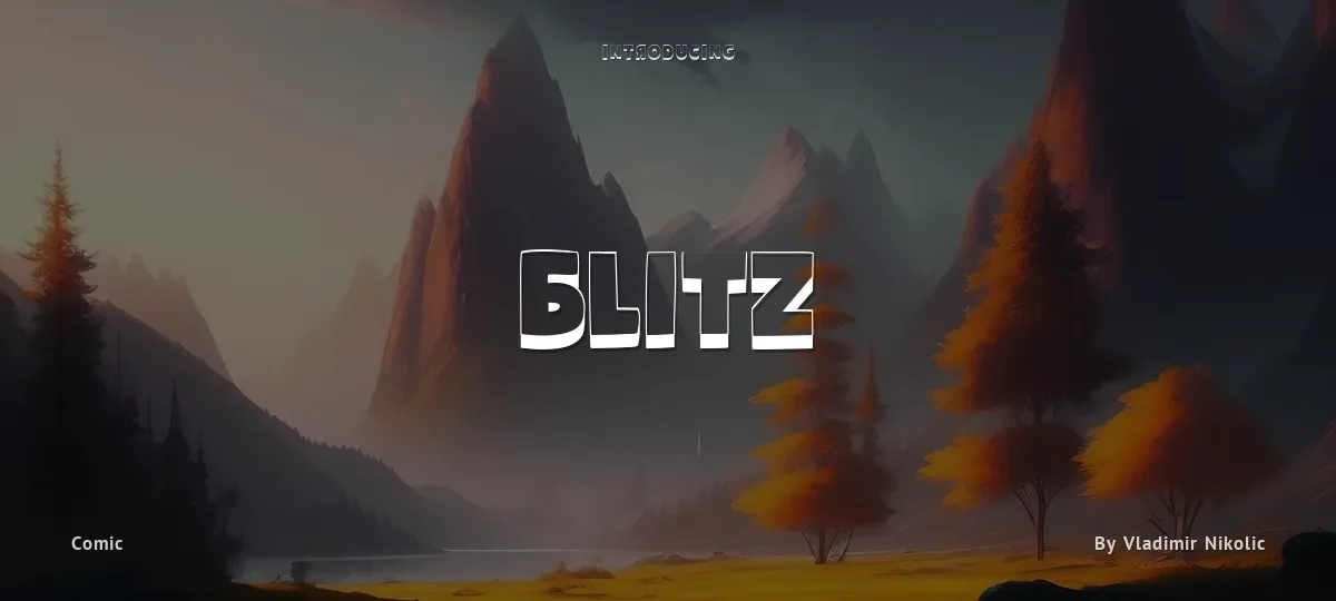 Blitz font preview