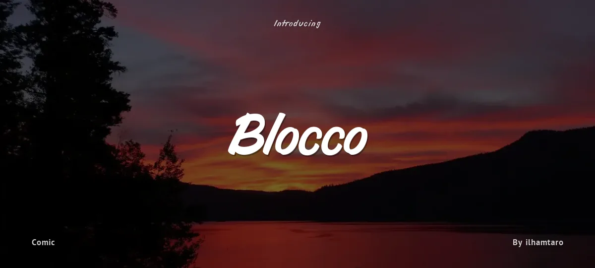 Blocco font preview