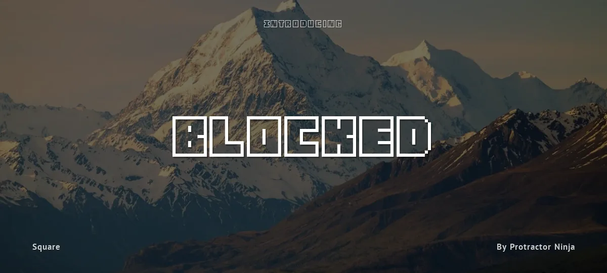 Blocked font preview