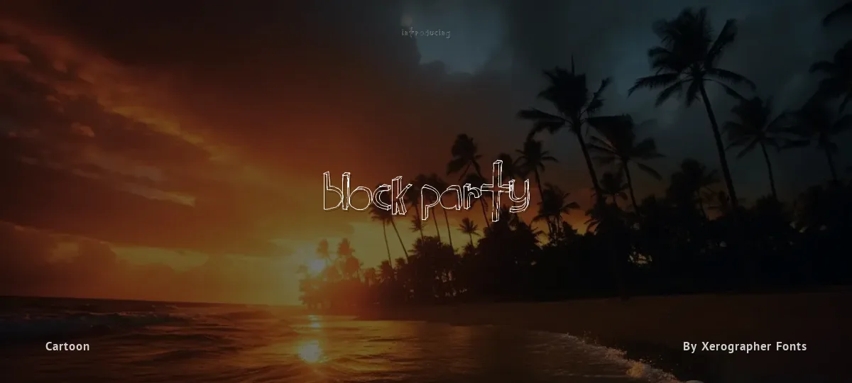 Block Party font preview