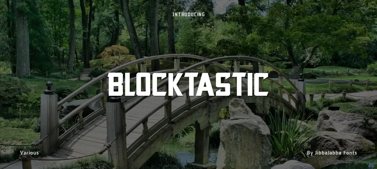 Blocktastic font preview