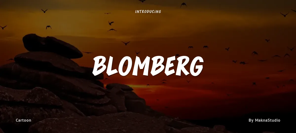 Blomberg font preview