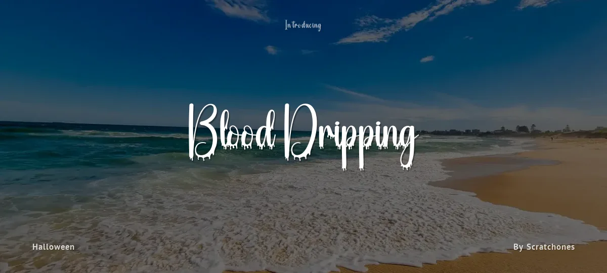 Blood Dripping font preview