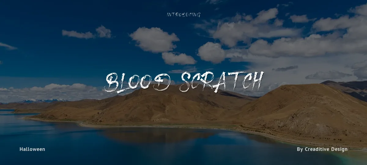 Blood Scratch font preview