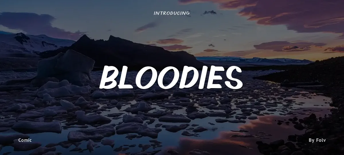 Bloodies font preview