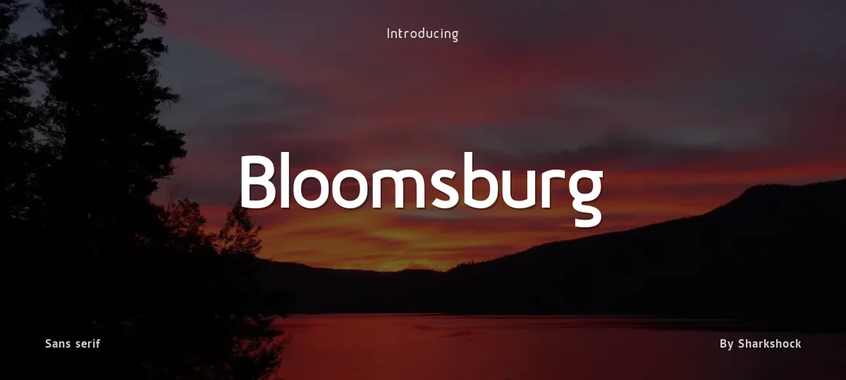 Bloomsburg font preview