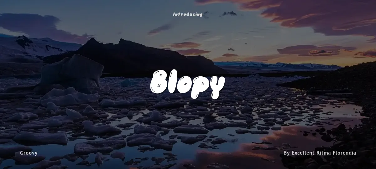 Blopy font preview