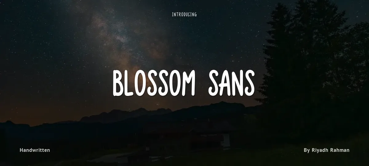 Blossom Sans font preview