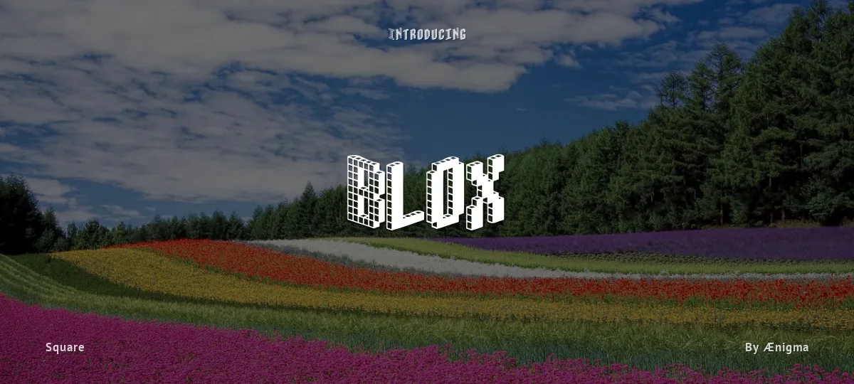 Blox font preview
