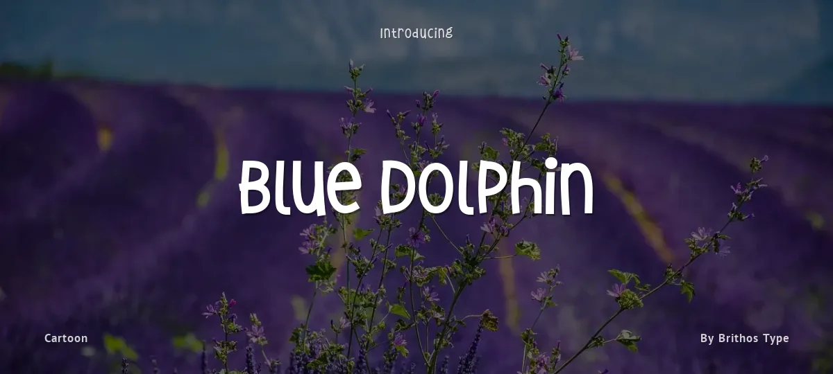 Blue Dolphin font preview
