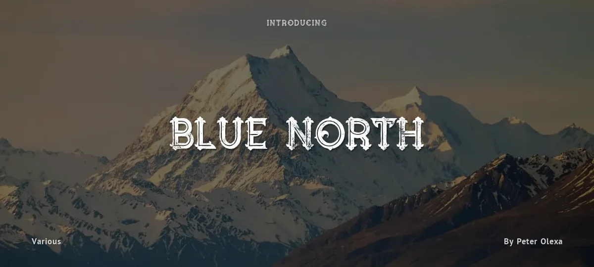 Blue North font preview