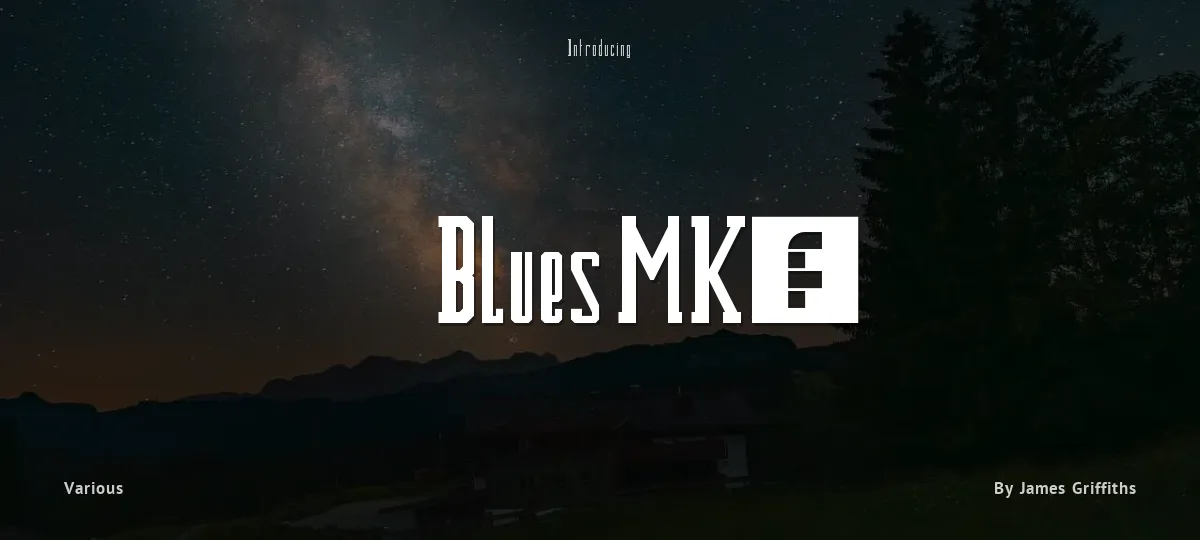 Blues MK2 font preview