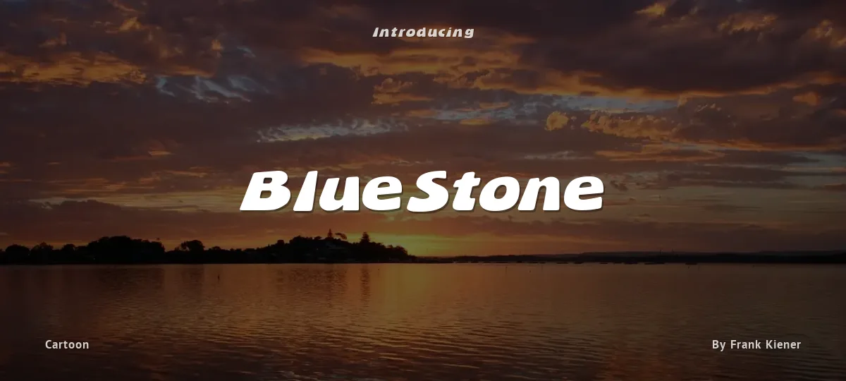 BlueStone font preview