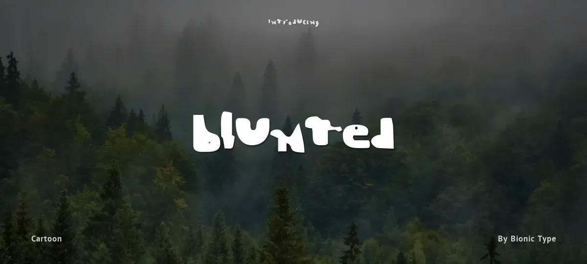 Blunted font preview