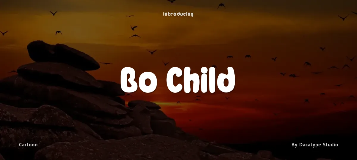 Bo Child font preview