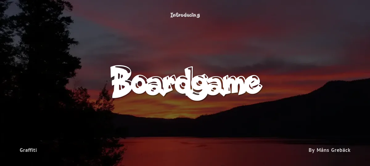 Boardgame font preview
