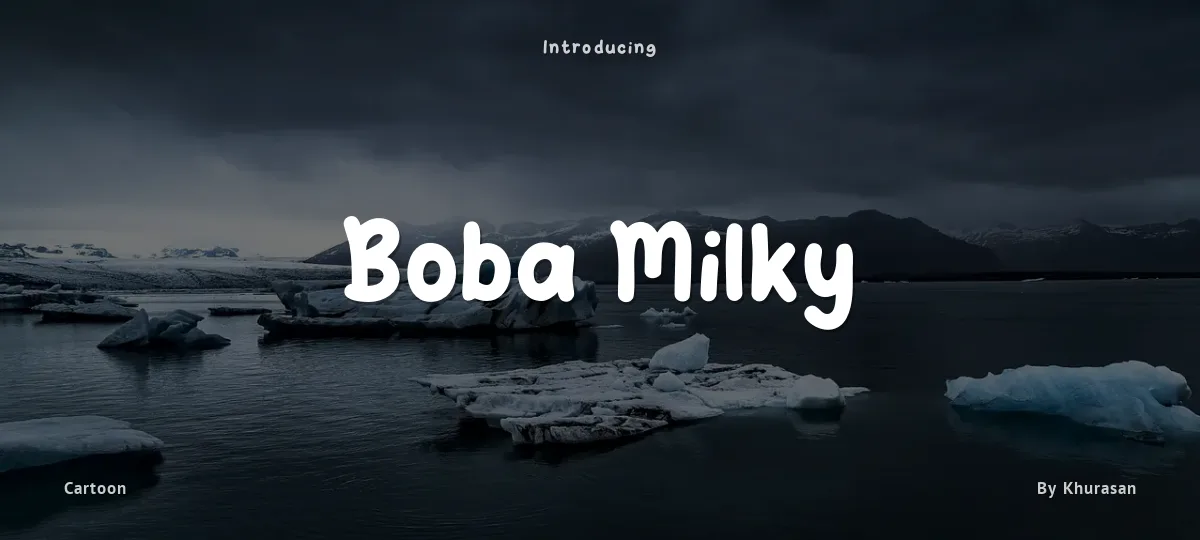 Boba Milky font preview