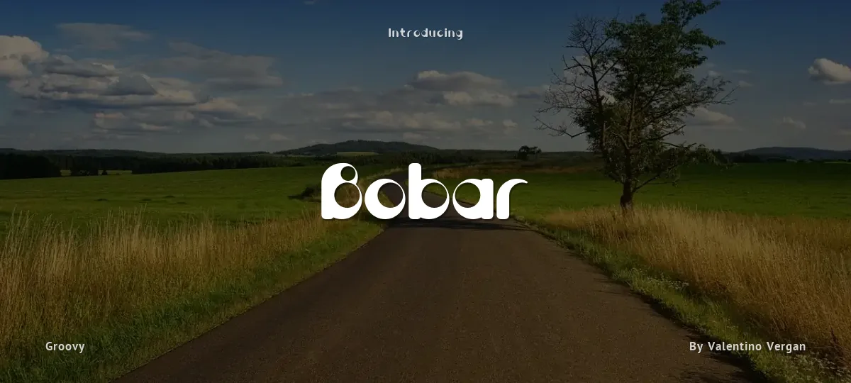 Bobar font preview