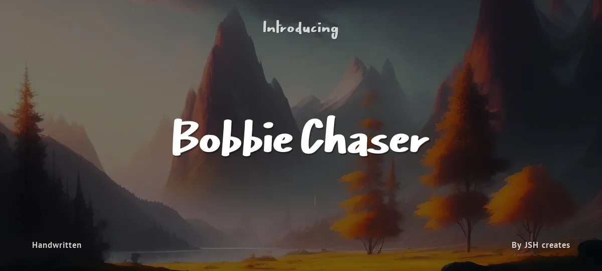 Bobbie Chaser font preview