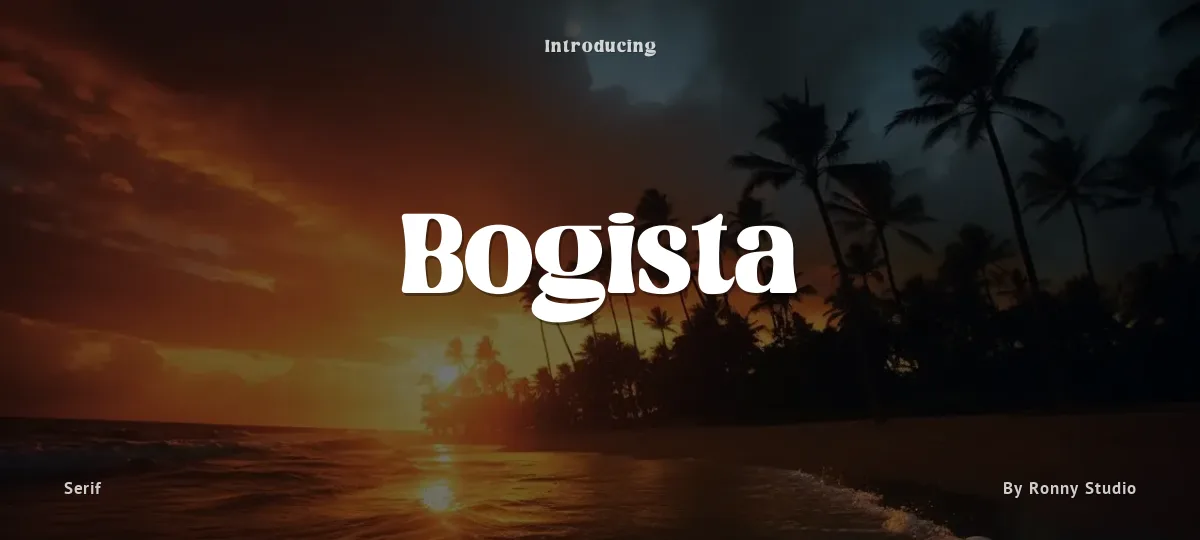 Bogista font preview