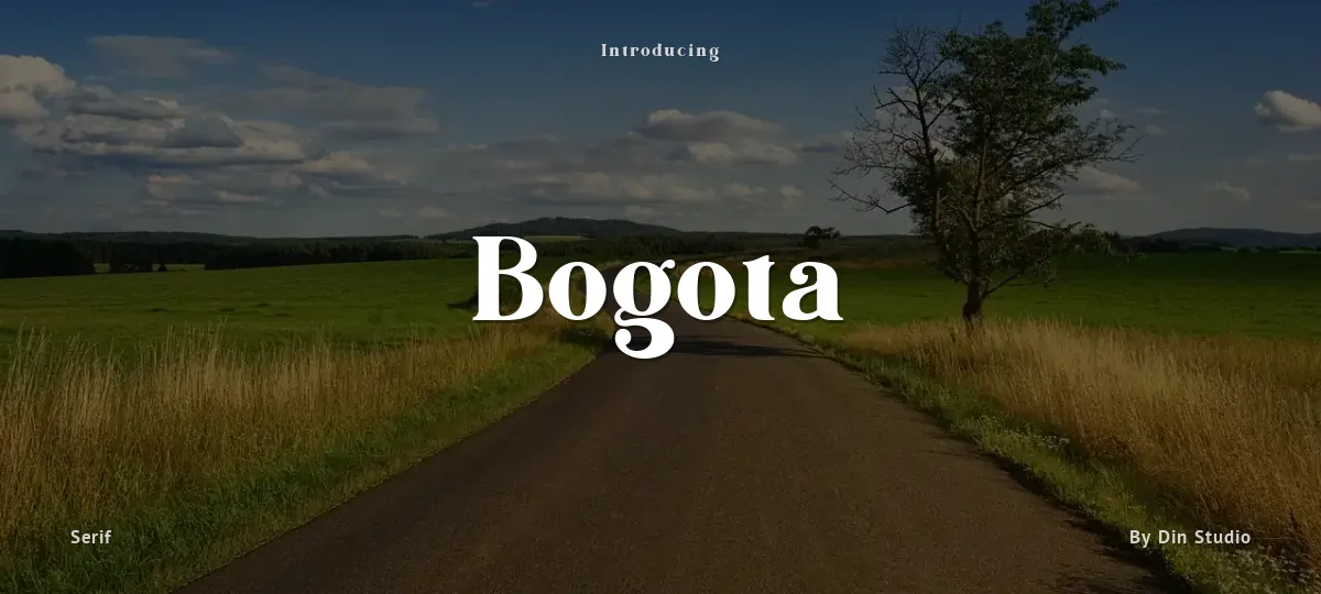 Bogota font preview