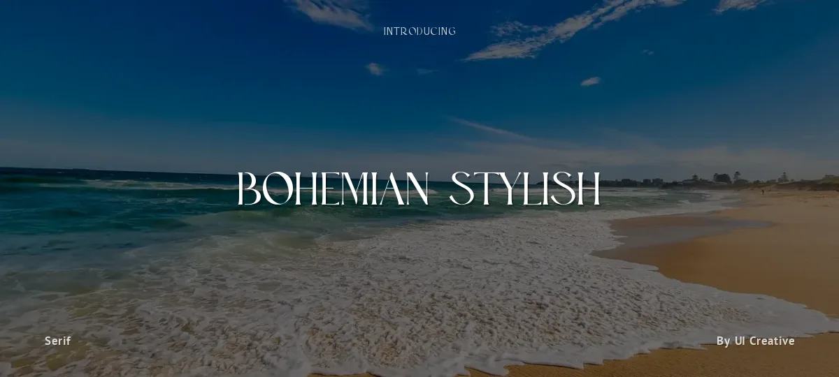 Bohemian Stylish font preview