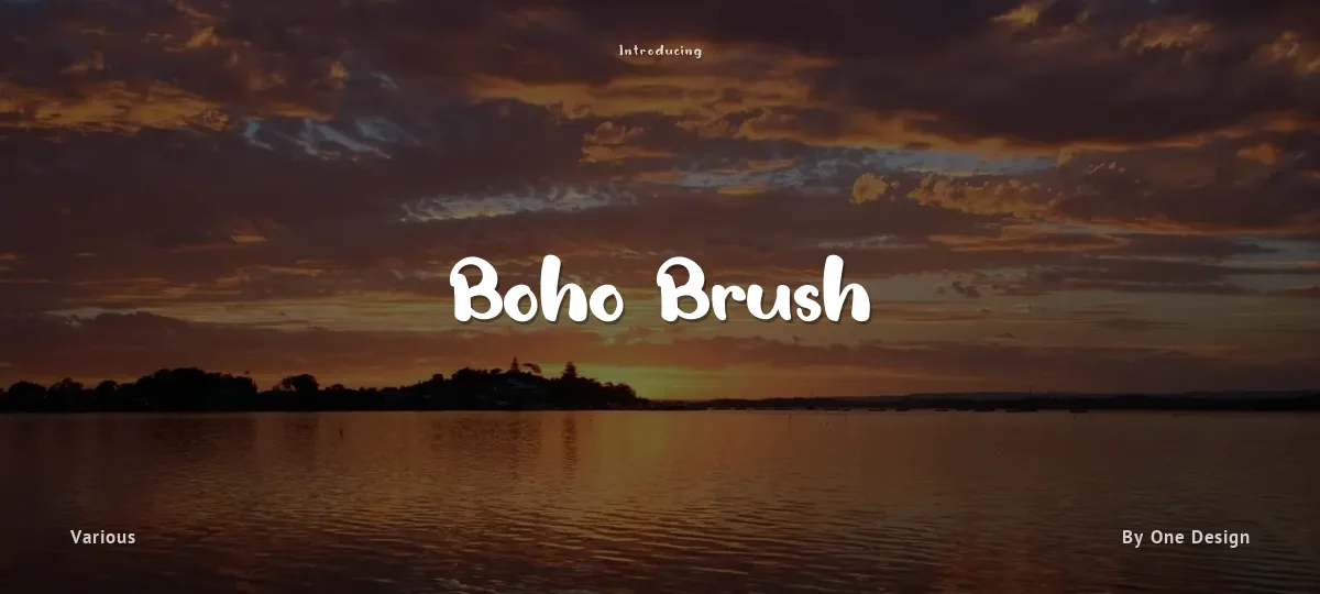 Boho Brush font preview