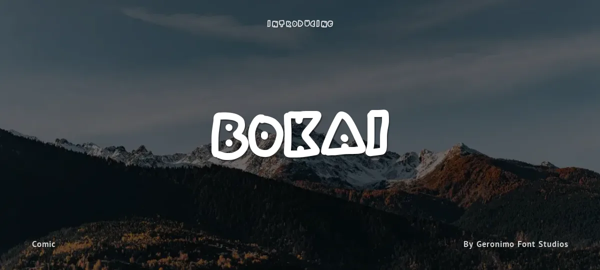 Bokai font preview