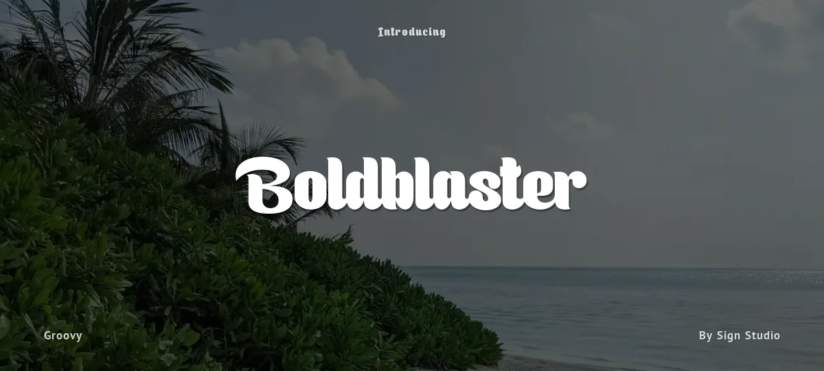Boldblaster font preview