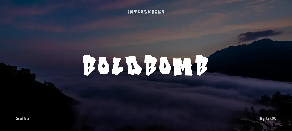 Boldbomb font preview
