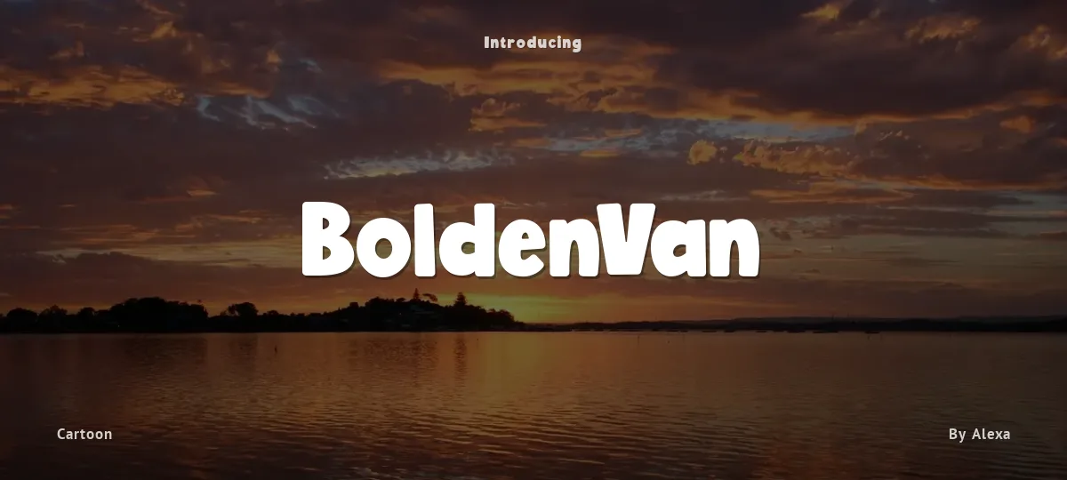 BoldenVan font preview